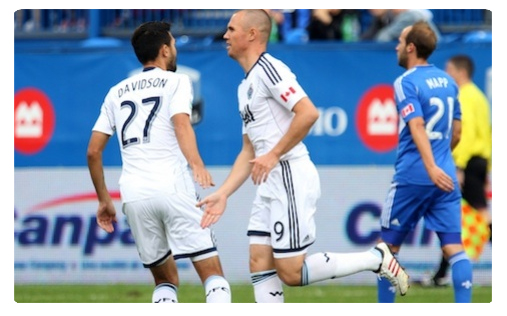 Vancouver Whitecaps Kenny Miller et Vancouver coulent Montréal